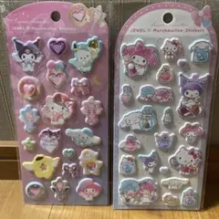 サンリオ　ジュエルマシュマロスティッカーズ2点セット♡