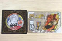 ヒロアカ 名場面ジオラマフィギュア 缶バッジ ホークス