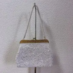 【美品】和装 着物 ビーズ バッグ 手提げ カバン レトロ 冠婚葬祭