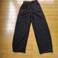 GU 黒 スウェットバレルレッグXS