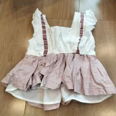 petit main チュニック 90サイズ ピンク/ホワイト