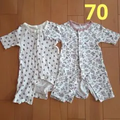 【enni様専用】ベビーロンパース・カバーオール70㎝☆2点セット