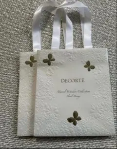 DECORTE ギフト用ショッパー ホワイト　2枚