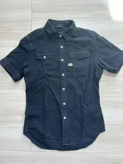 G-Star RAW (ジースター ロゥ)　シャツ　半袖　ネイビー