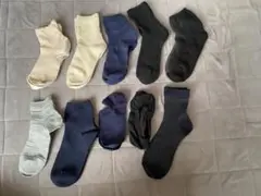 レディース ソックス10足セット 【ベージュ・ネイビー・ブラック・グレー】