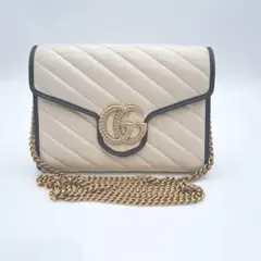 GUCCI　グッチ　GGマーモント チェーンウォレット
