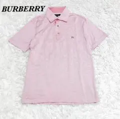 【美品】BURBERRY ハーフボタン 半袖 コットンシャツ M ピンクのサムネイル
