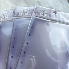 はってはがせる とうめいシールシート クーリア シール帳 リフィル パープル 紫