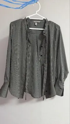 H&M ストライプ 長袖シャツ