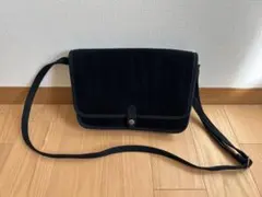 ユニクロ×イネス コラボ ショルダー バッグ ブラック コーデュロイ