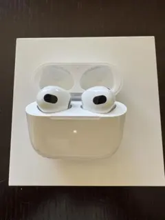 AirPods3rd本体 ホワイト 充電ケース付き　少し難あり