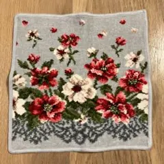 FEILER 花柄 コットンタオルハンカチ　美品