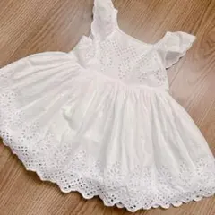baby GAP ホワイトノースリーブワンピース 18-24ヶ月