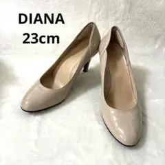 美品　アルテミスバイダイアナ　ベージュ エナメル ハイヒール　23cm