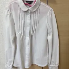 COMME CA ISM ホワイト長袖シャツ 130cm