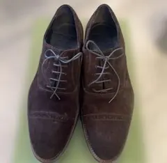 ダークブラウン スエード ドレスシューズ