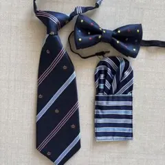 ネクタイ&チーフと蝶ネクタイセット①