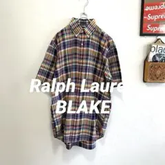 Ralph Lauren BLAKE 90's ケミカルカラー　チェック　半袖