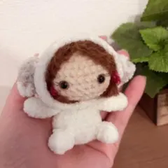 あみぐるみ バッグチャーム 女の子 着ぐるみ 犬 羊 ぬいぐるみ キーホルダー