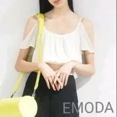 EMODA エモダ 2way オープンキャミソール ホワイト フリー シアー 白のサムネイル