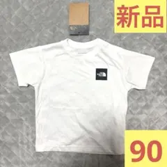 新品タグ付 THE NORTH FACE ボックスロゴTシャツ スクエアロゴ 白