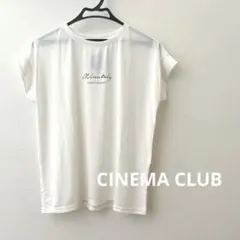 【新品】CINEMA CLUB ハニさら　汗ジミ軽減ロゴＴシャツ　L