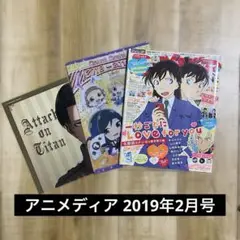 付録有 アニメディア 2019年2月号 名探偵コナン 工藤新一 毛利蘭