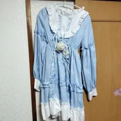 未着用　ロリータワンピース　水色