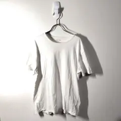 ポールスミスPaulSmith✨️Tシャツ　クルーネック　袖ロゴ　白　無地　L