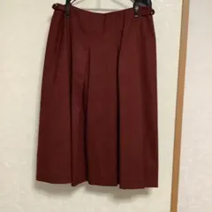 キース　プリーツ　スカート　赤