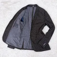 ZARA テーラードジャケット　エルボーパッチ　ブラック　50