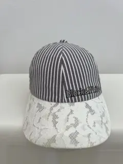［Black&White］ キャップ ストライプ レースのサムネイル