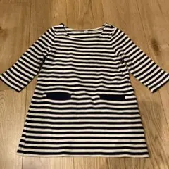 無印良品 ボーダーワンピース　100