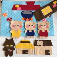 エプロンシアター おおかみと7ひきのこやぎ 保育教材 知育玩具 - メルカリ