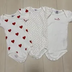 Petit Bateau ベビー肌着 3枚セット 18m