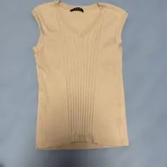 【M④】INGNI ベージュ ノースリーブニット