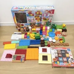 【おまけ付き】アンパンマンとみんなのおみせ たっぷりブロックDX