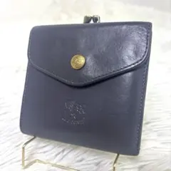 IL BISONTE イルビゾンテ　二つ折り財布　がま口　牛革　イタリア製