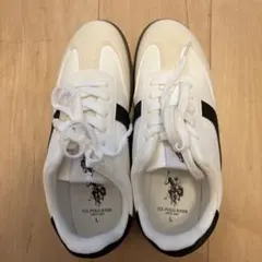 U.S. POLO ASSN. ホワイトスニーカー Lサイズ 最安値のサムネイル