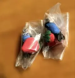 匿名配送☆パペットスンスンめじるしアクセサリー スンスンいちご2個セットチャーム