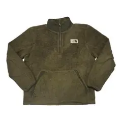 ザノースフェイス ボアジャケット ハーフジップ フリース　グリーン Lサイズ