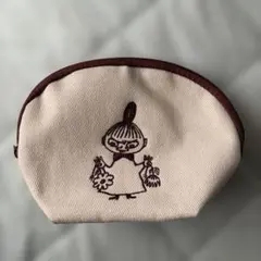 ポーチ ムーミン リトルミィ 刺繍　雑誌付録 14×21×9cm