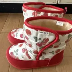 conoco いちご柄 ブーツ 17.0cm