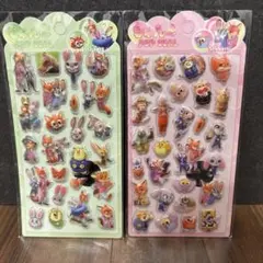 ズートピア　ぷっくりシール　2枚セット