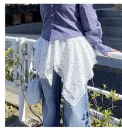 アズノウアズピンキー レースミニスカート 重ね着