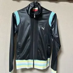 PUMA ジャージジャケット 黒/水色/白