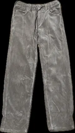 C17 ワイド ストレート コーデュロイパンツ グレー