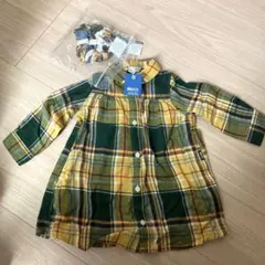 ブリーズ　新品　breeze ネルシャツ　ワンピース　羽織り