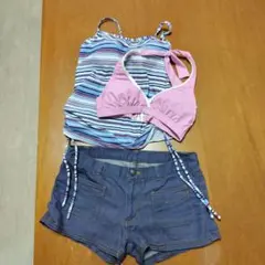 iCB（タンクトップ、パンツ）　オーシャンパシフィック（ビキニ上のみ）水着セットのサムネイル