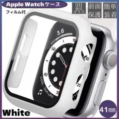 AppleWatch カバー アップルウォッチ ケース ホワイト 41㎜